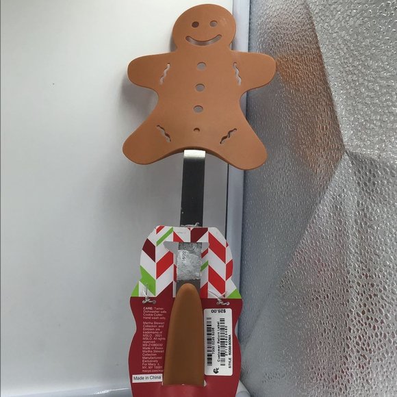 Holiday Collection Christmas Gingerbread Cookie Cutter and Turner Spatula Set - Picture 2 of 2